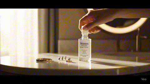 Fine Jewelry Cleaner with Brush – For Gold, Platinum & Diamond Shine