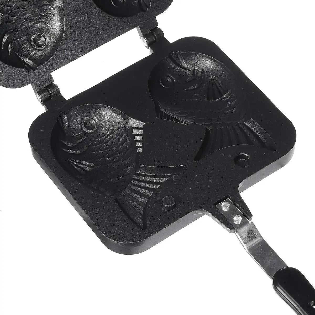 Double Fish Shaped Taiyaki Waffle Maker Pan