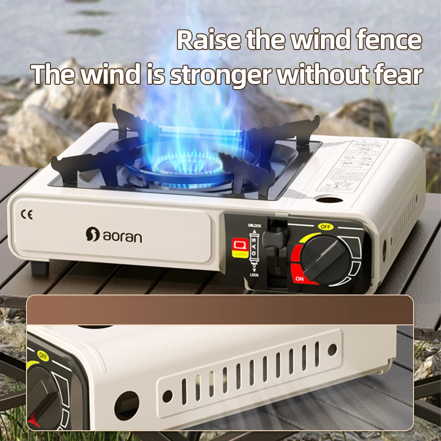 Portable Outdoor Gas Stove - Windproof Design