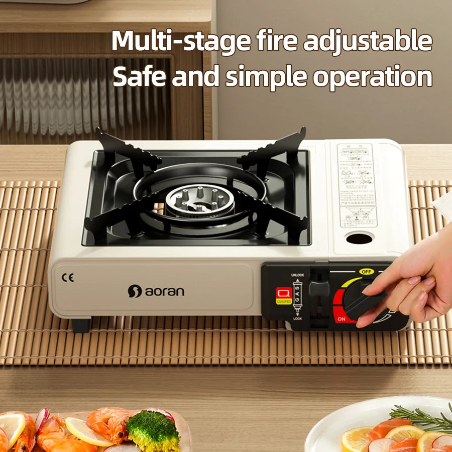 Portable Outdoor Gas Stove - Windproof Design