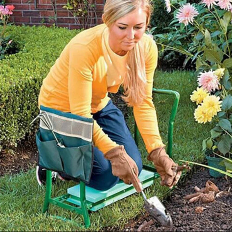 Portable Garden Kneeler with Tool Storage Bag