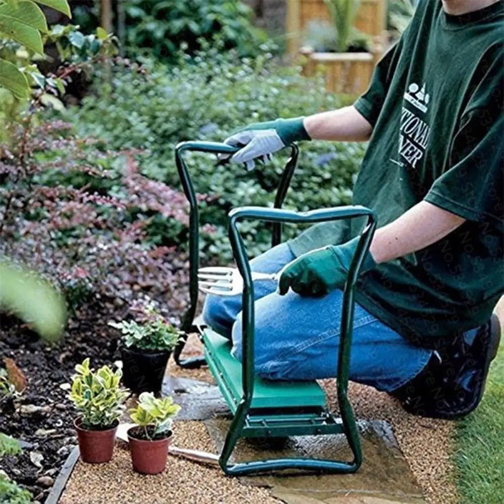 Portable Garden Kneeler with Tool Storage Bag