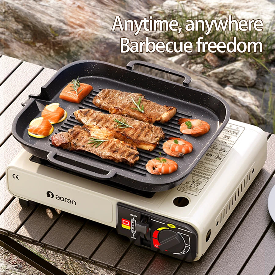 Portable Outdoor Gas Stove - Windproof Design