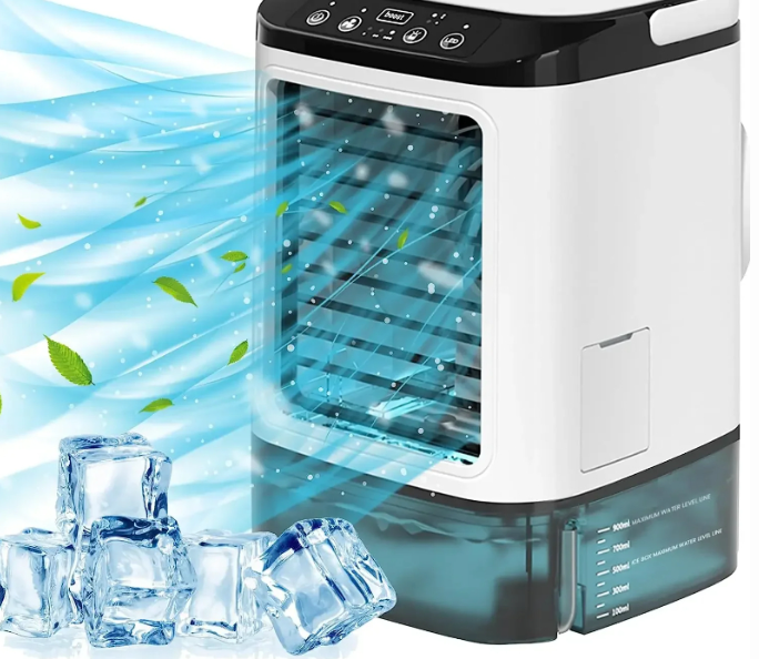 Portable USB Air Cooler Fan - Dual Spray Electric Air Conditioner