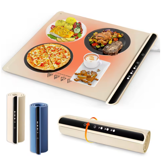 Electric Warming Tray - Silicone Plate for Parties & Family Gatherings