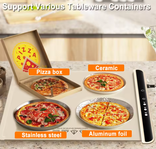 Electric Warming Tray - Silicone Plate for Parties & Family Gatherings