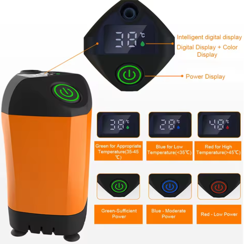Portable Camping Shower Pump with Digital Display