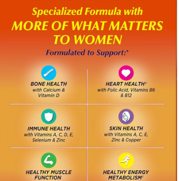 Women’s Petites Multivitamin – Immune & Energy Support – 160 Tablets