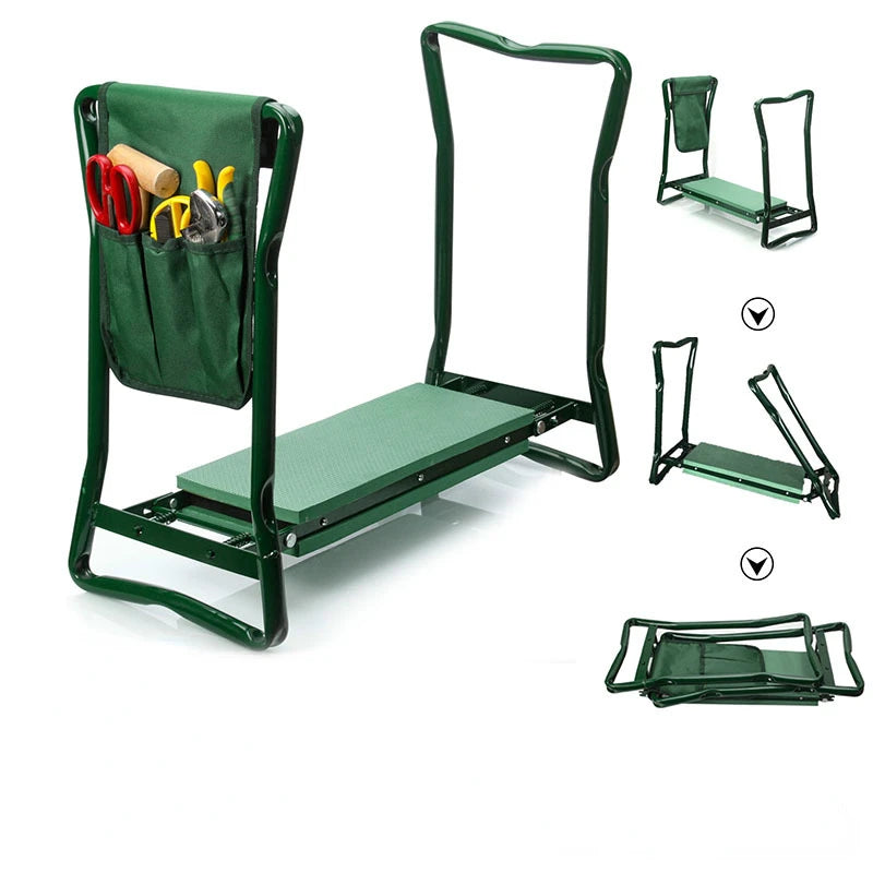 Portable Garden Kneeler with Tool Storage Bag