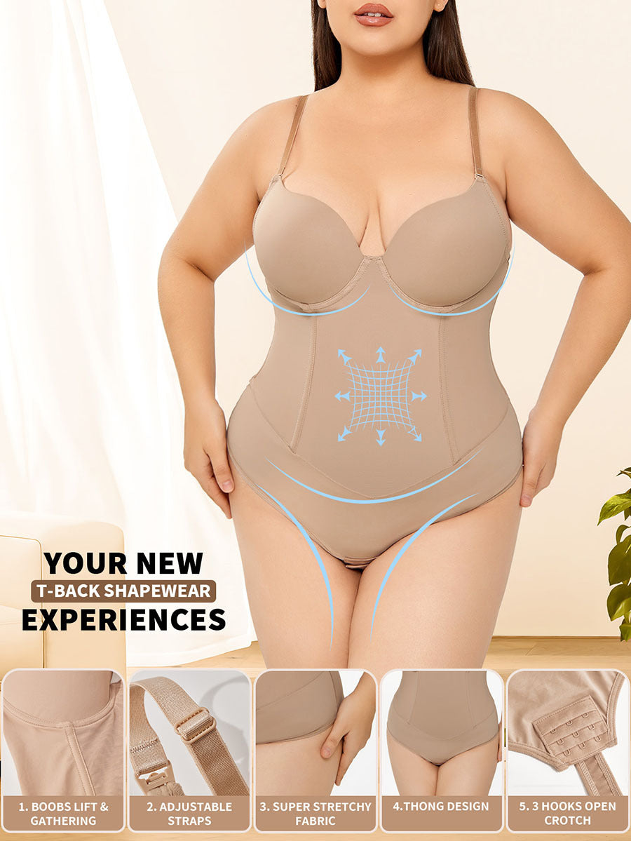 Tummy Control Shapewear Bodysuit - Slimming Body Shaper