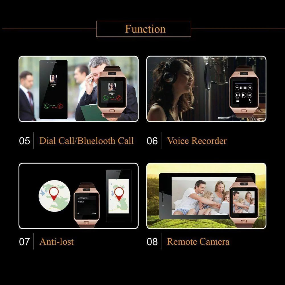 Smart Watch for Android Phones,Smartwatch for Men Women,Smart Watches with SIM Card Slot Cell Phone Watch Smartwatch for Android Samsung Phone Ios XS X8 10 11