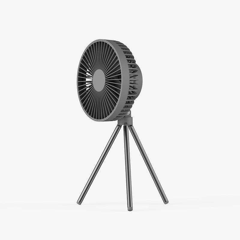 Dual-Purpose Hanging Camping Fan with Lamp & Tripod