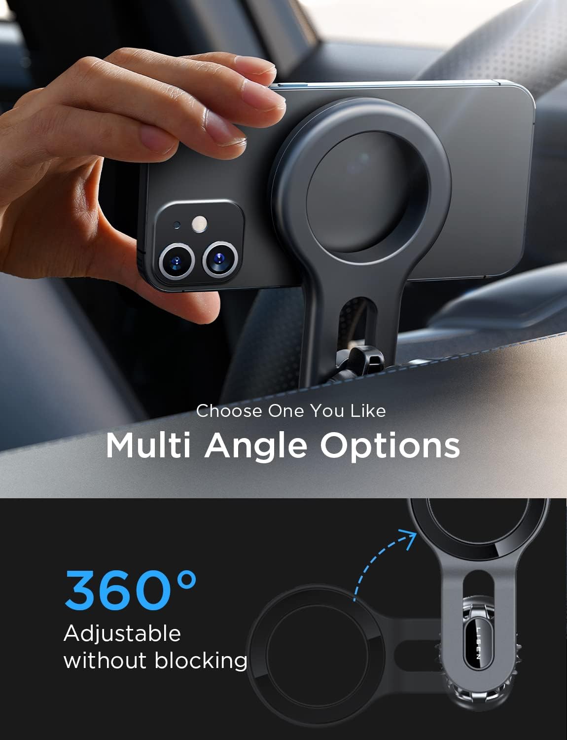 for Magsafe Car Mount Magnetic Car Phone Mount, Air Vent Phone Holder Car [Super Strong Magnets] Hands Free Cell Phone Holder 17X Strong Clip Car Accessories Fit Iphone 16 15 14 13 Pro plus Max