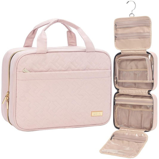 Hanging Travel Toiletry Bag for Women – Portable Makeup & Toiletries Organizer