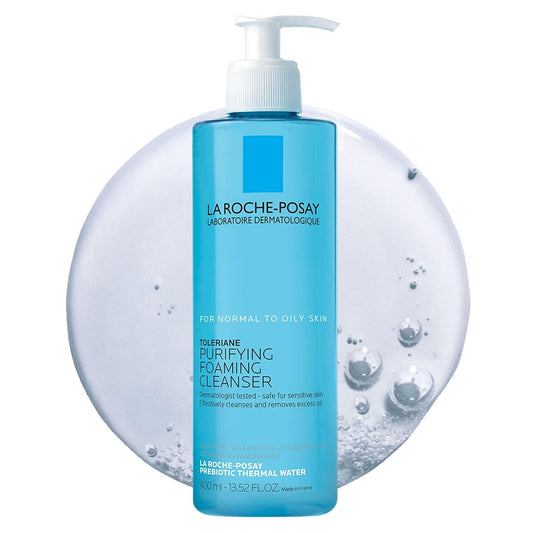 Foaming Facial Cleanser for Oily & Sensitive Skin – Oil-Free with Niacinamide & Ceramides
