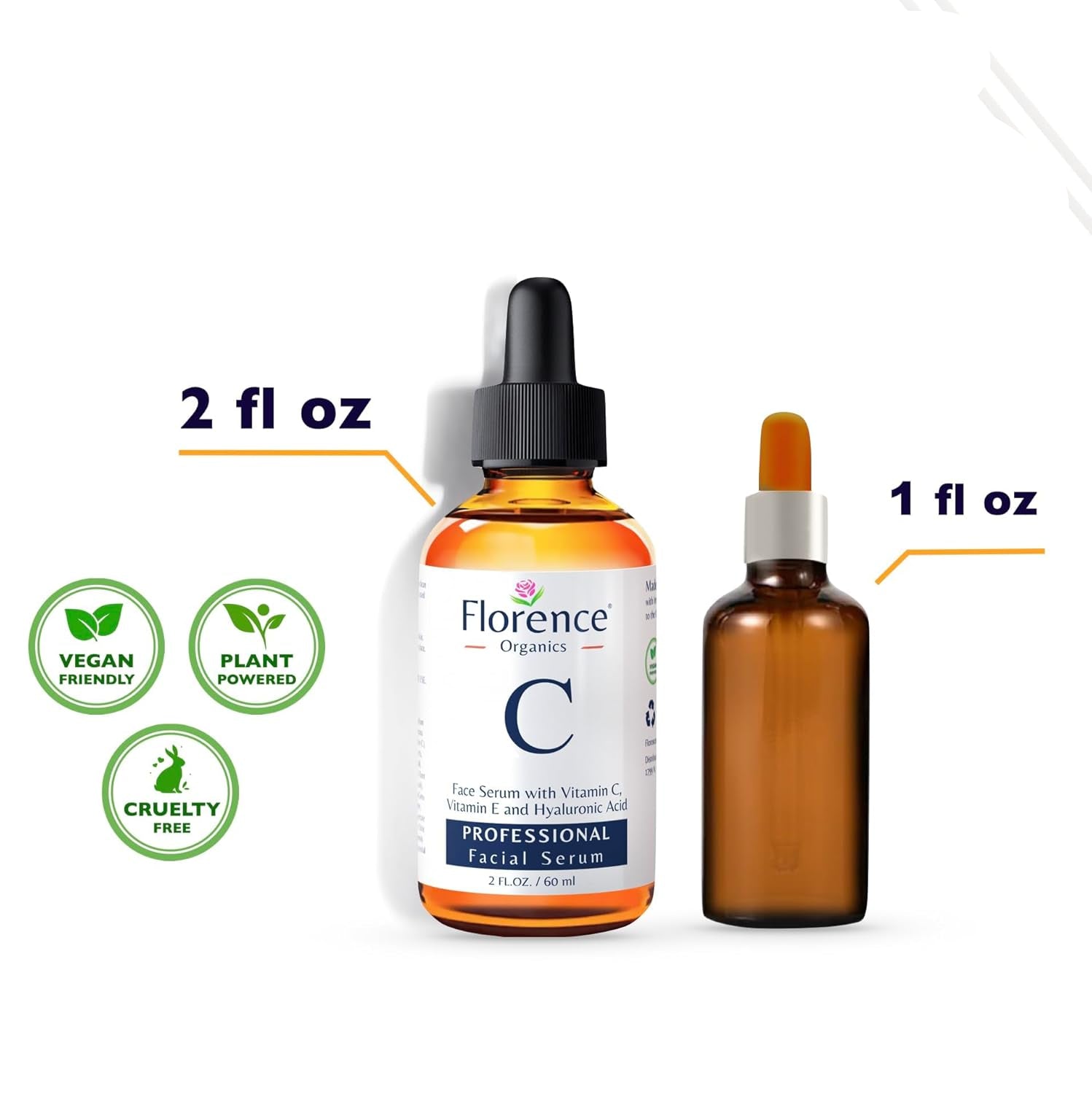 Vitamin C Serum for Face – Anti-Aging Facial Serum with Vitamin C, Hyaluronic Acid, Niacinamide, B5 & Vit E. Brightening Facial Essence for Dark Spots, Fine Lines, Wrinkles & Glowing Skin, 2 Fl Oz