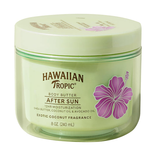 After Sun Body Butter with Coconut Oil – Tan Extender & Moisturizer, 8oz