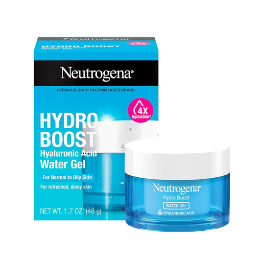 Hydro Boost Water Gel, 24 Hr Hydration for Normal/Oily Skin, Signature Fragrance, Face Moisturizer with Hyaluronic Acid, Skin Care for Juicy, Deeply Hydrated Skin, 1.7 Oz