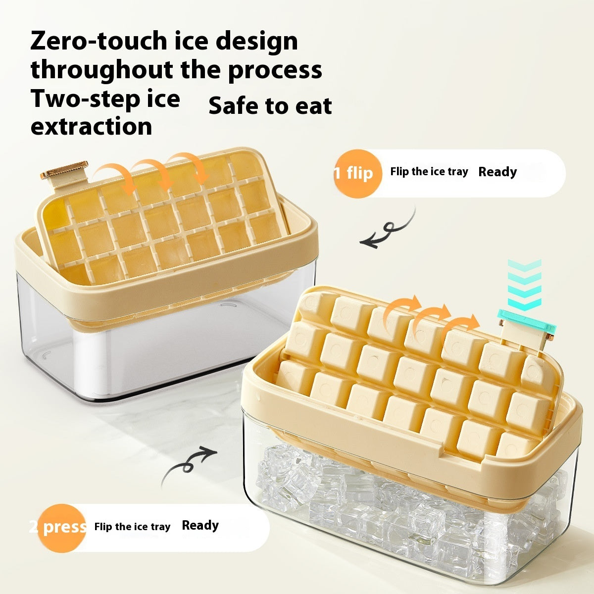 Ice Cube Mold with One-Click Deicing