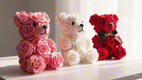 Eternal Rose Bear