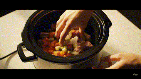 7-Quart Manual Slow Cooker – Stainless Steel Oval Pot