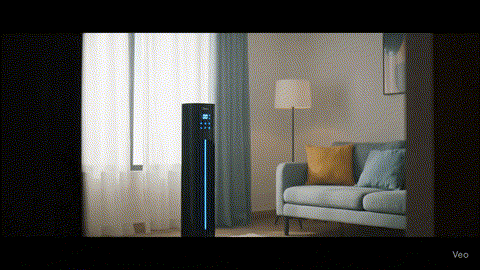 Quiet Tower Fan for Bedroom – Bladeless, 4 Speeds, 90° Oscillation