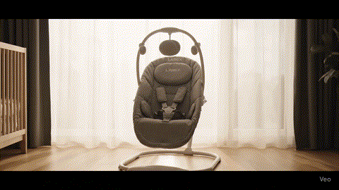 Electric Baby Swing with Bluetooth – 5 Speeds & Remote Control
