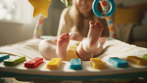 4-in-1 Baby Play Gym with Piano & Tummy Time Mat