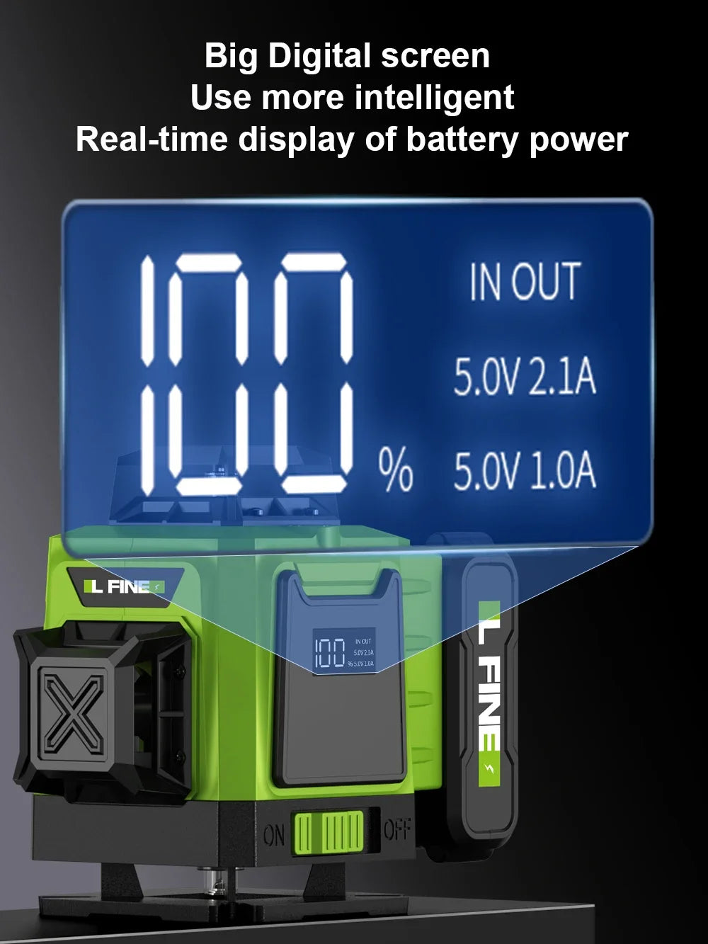 3D/4D Laser Level 360° Self-Leveling with Remote, 12/16 Lines