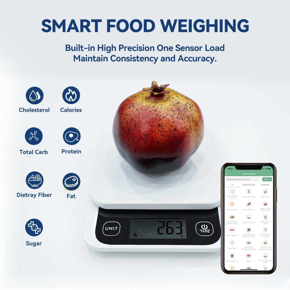 Smart Kitchen Scale – Digital Food Scale with App