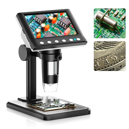 1000X Digital Microscope for Coins & Soldering with 8 LED Lights