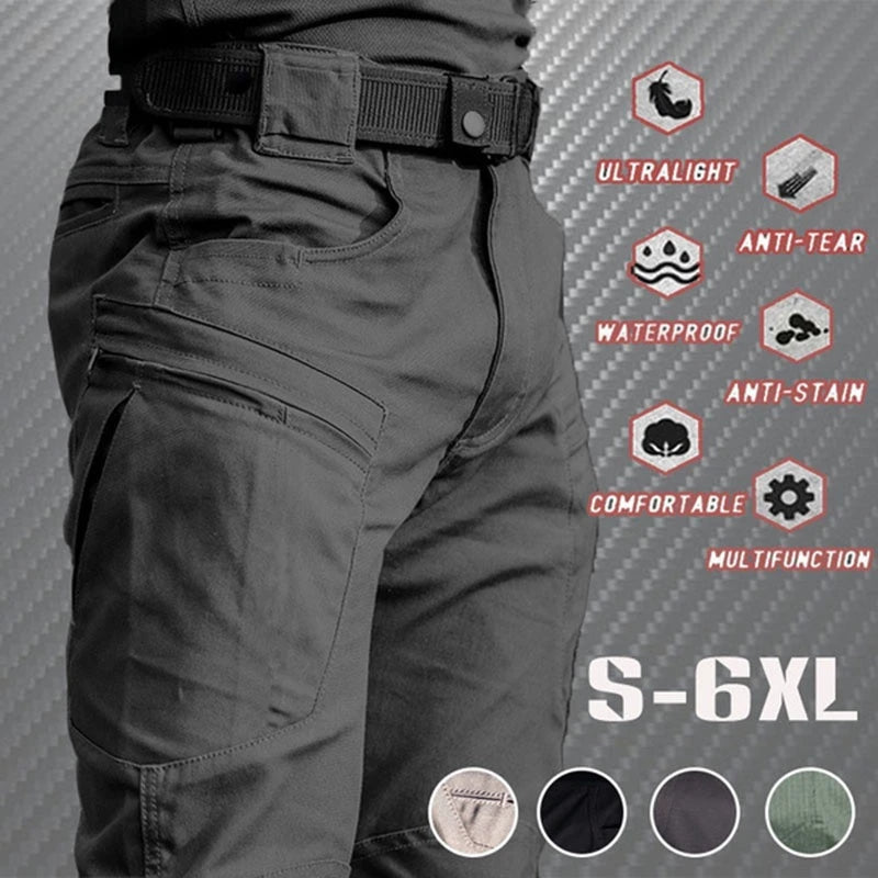 Men's Waterproof Tactical Cargo Pants - Quick Dry