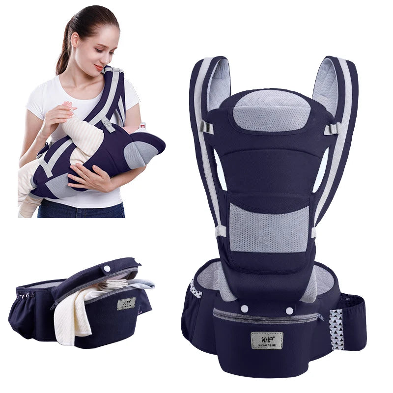 Ergonomic Newborn Baby Carrier with Hipseat