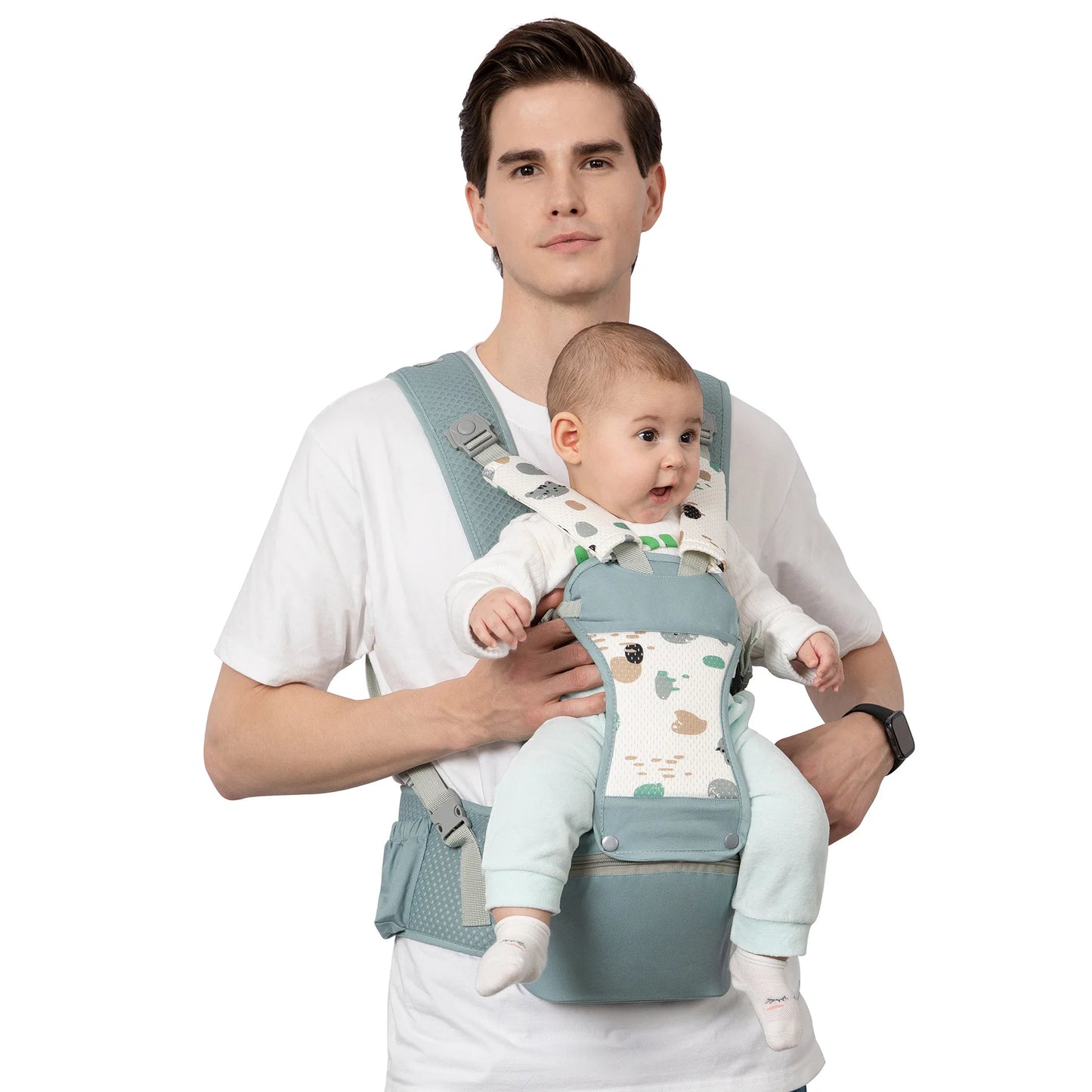 Newborn Baby Carrier Wrap with Hipseat