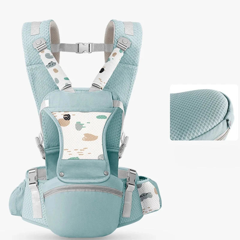 Newborn Baby Carrier Wrap with Hipseat