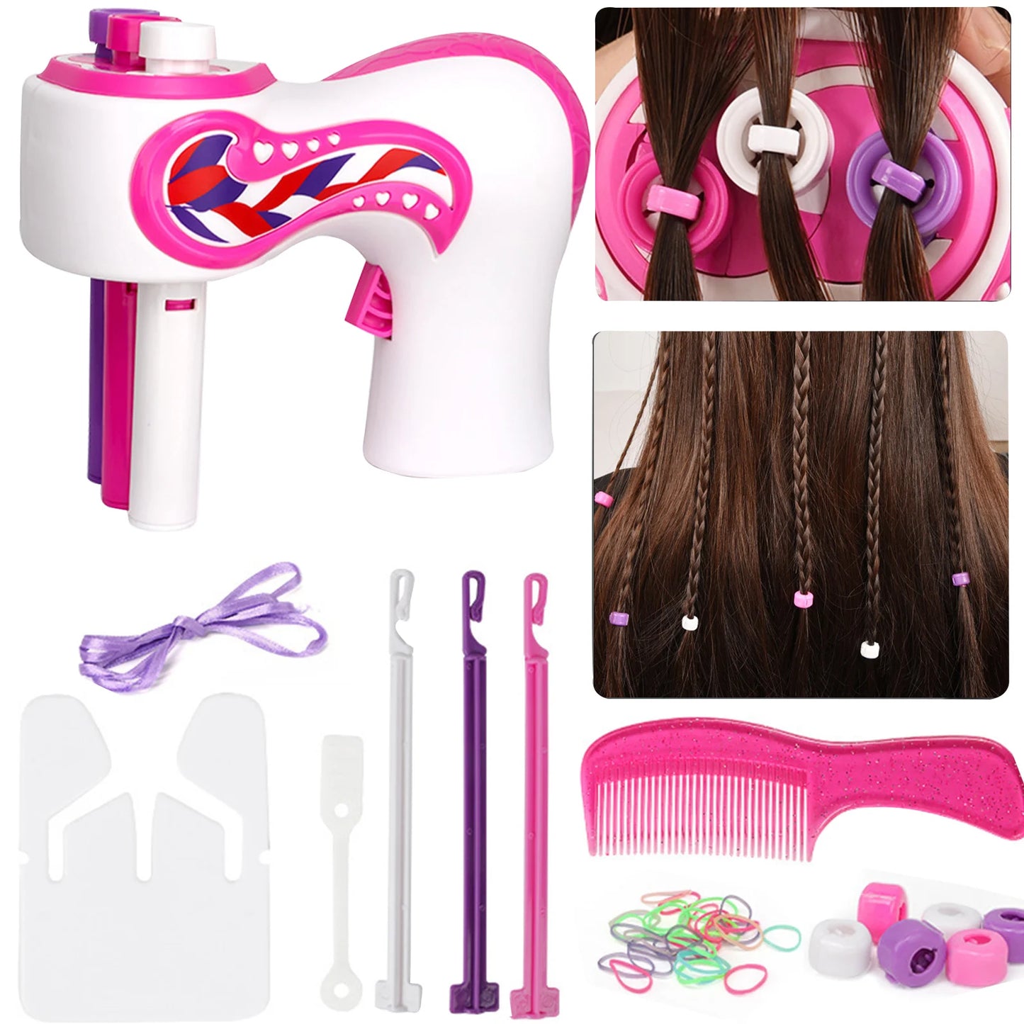 Automatic DIY Hair Knitting Machine Braid Hair Tools Twist Knitting Hair Knitting Roll Twisted Xmas