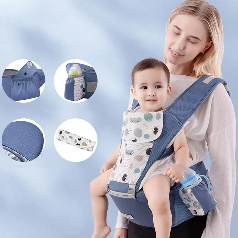 Ergonomic Newborn Baby Carrier with Hipseat