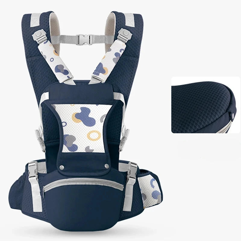 Newborn Baby Carrier Wrap with Hipseat