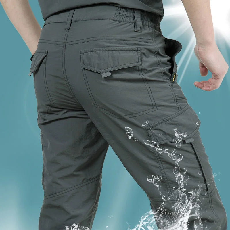 Men's Waterproof Tactical Cargo Pants - Quick Dry