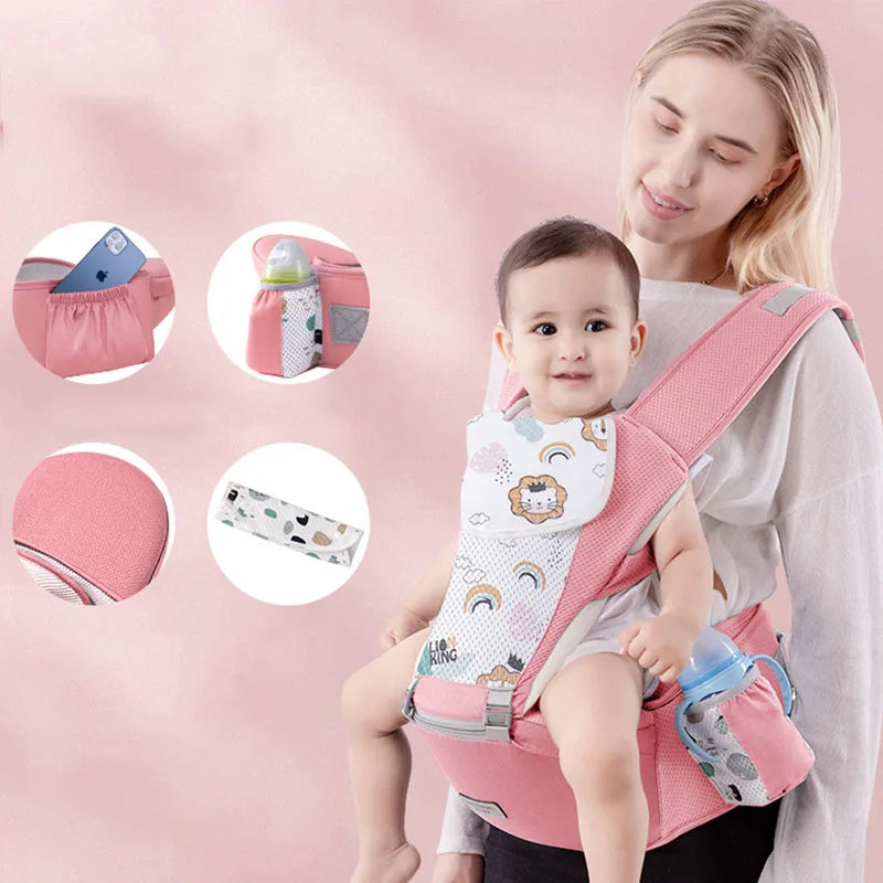 Ergonomic Newborn Baby Carrier with Hipseat