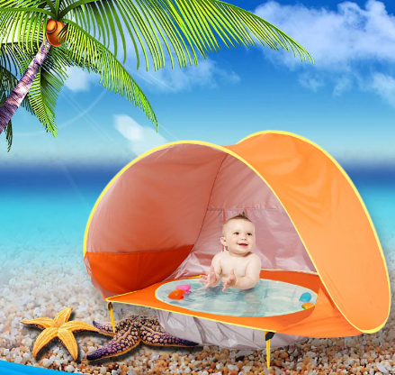 Baby Beach Tent – Portable UV Protection Sun Shelter with Pool for Infants