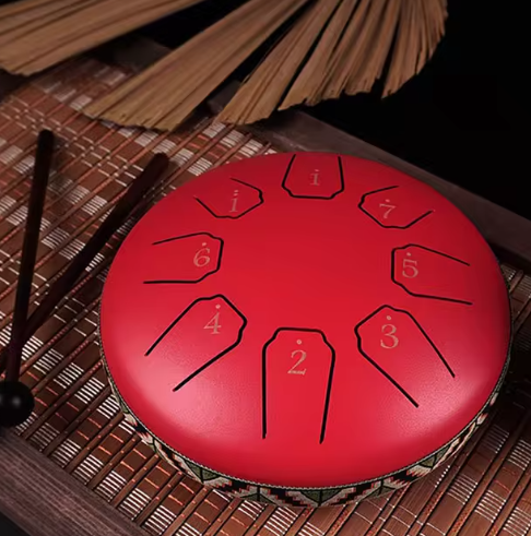 6-Inch 8-Tone Tongue Drum - Mini Steel Hand Drum