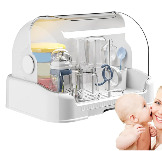 Baby Bottle Drying Rack with Removable Drip Tray – Durable Countertop Organizer