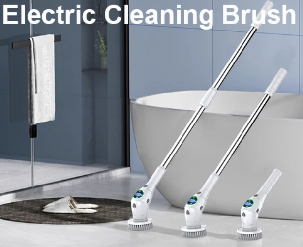 8-in-1 Electric Cleaning Brush, Wireless Rotating Scrubber