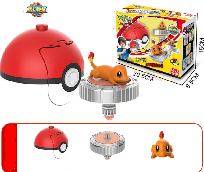 Pokemon Battle Gyro Toy - Pikachu, Charmander & More