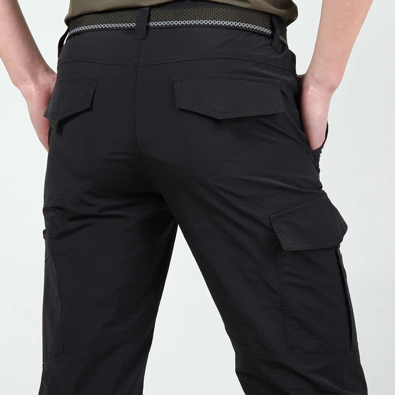 Men's Waterproof Tactical Cargo Pants - Quick Dry