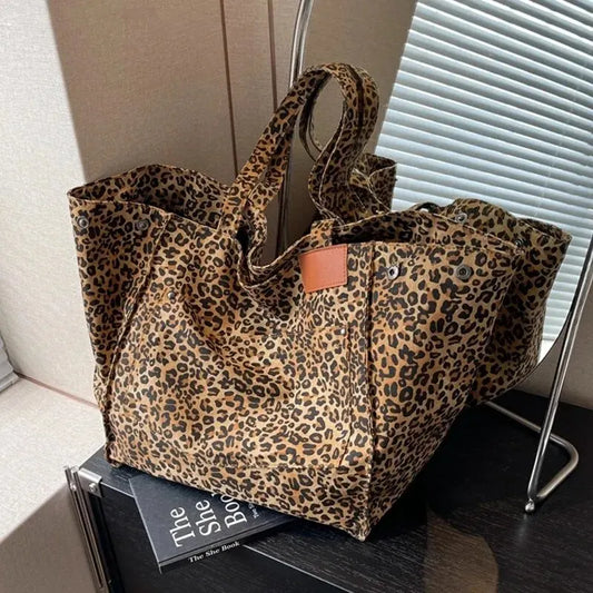 Fashion Leopard Print Shoulder Tote