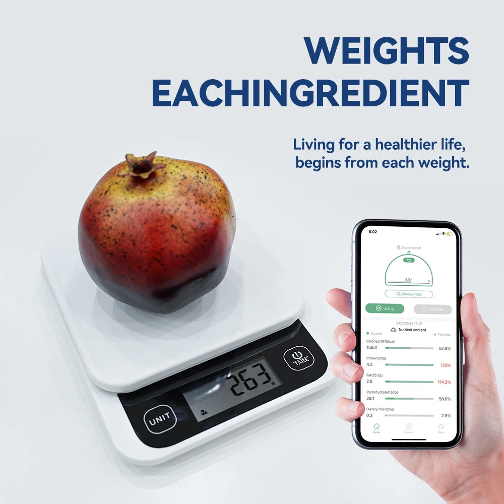 Smart Kitchen Scale – Digital Food Scale with App