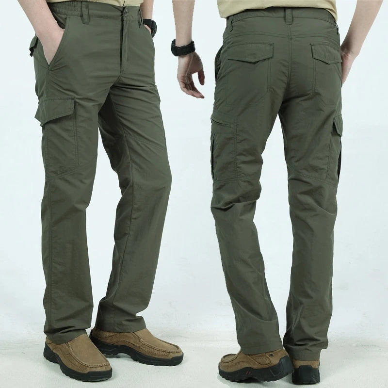 Men's Waterproof Tactical Cargo Pants - Quick Dry