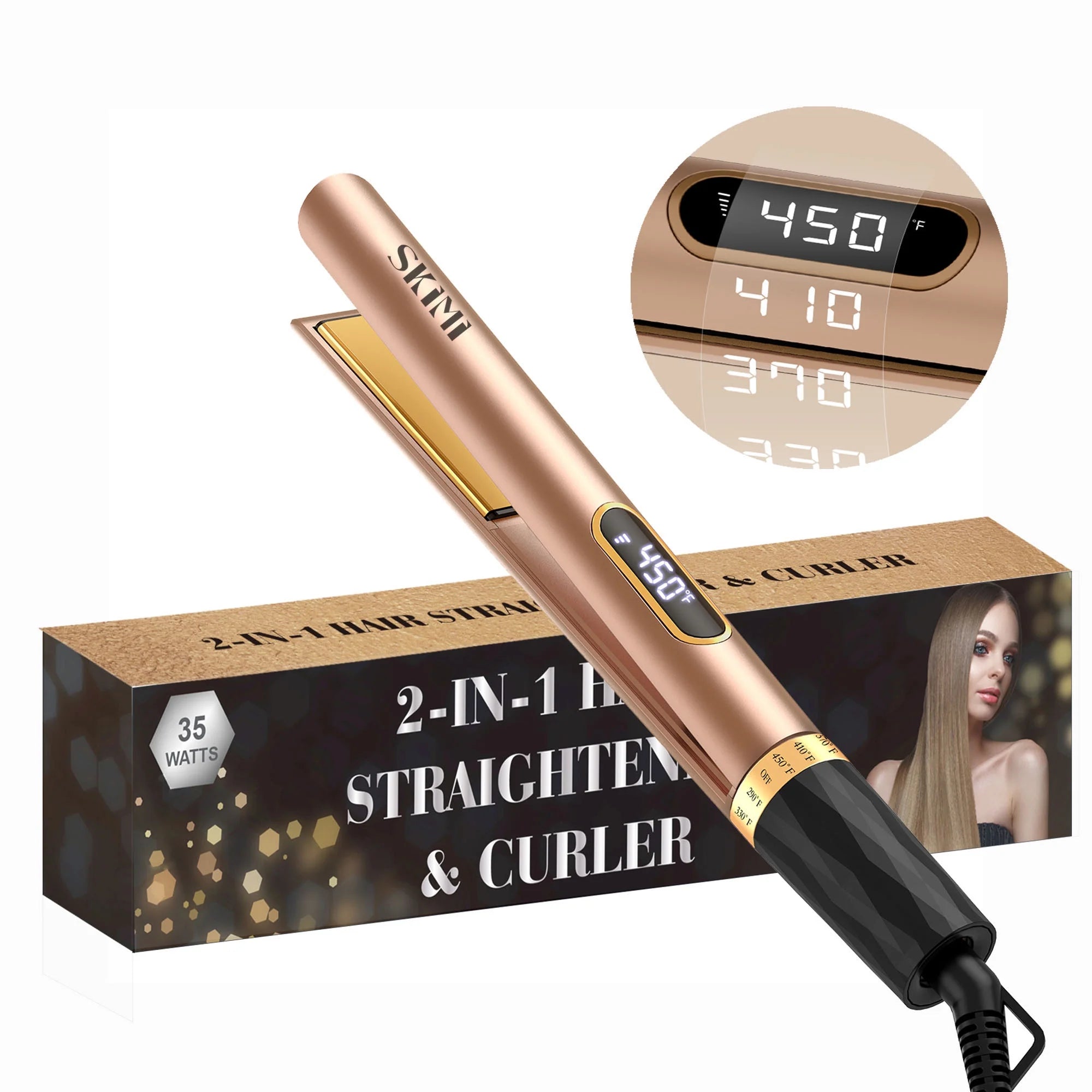 Dual hair straightener and curler hotsell